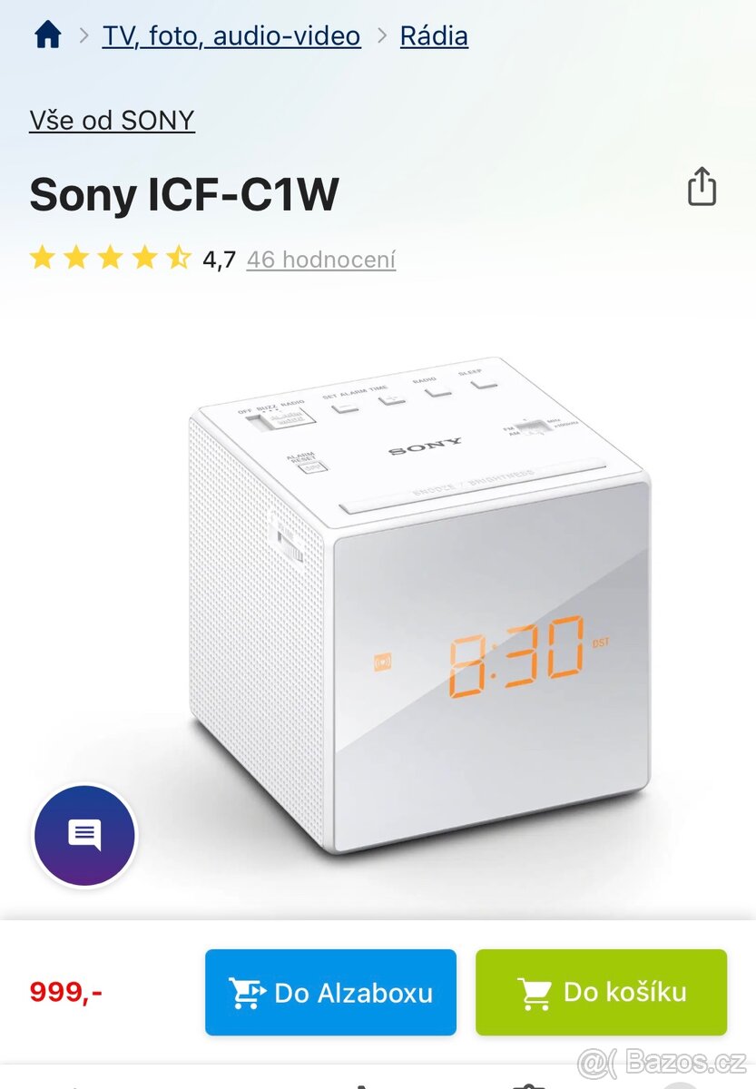 Radiobudík Sony ICF-C1 - 3