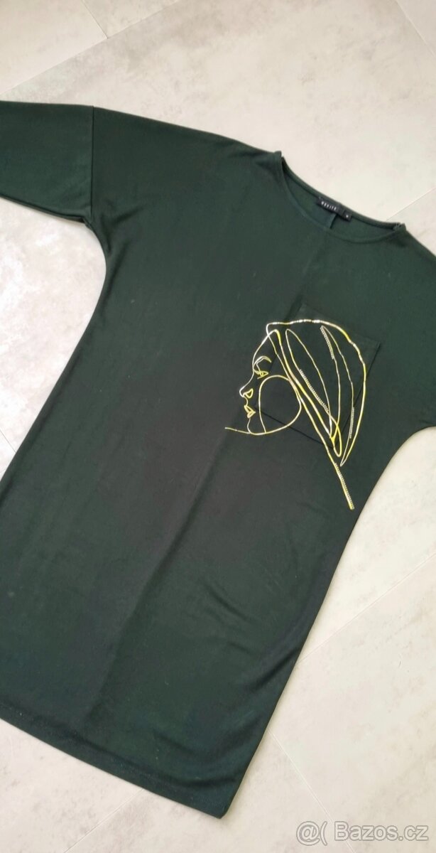 Dámské šaty se zlatým motivem - 3