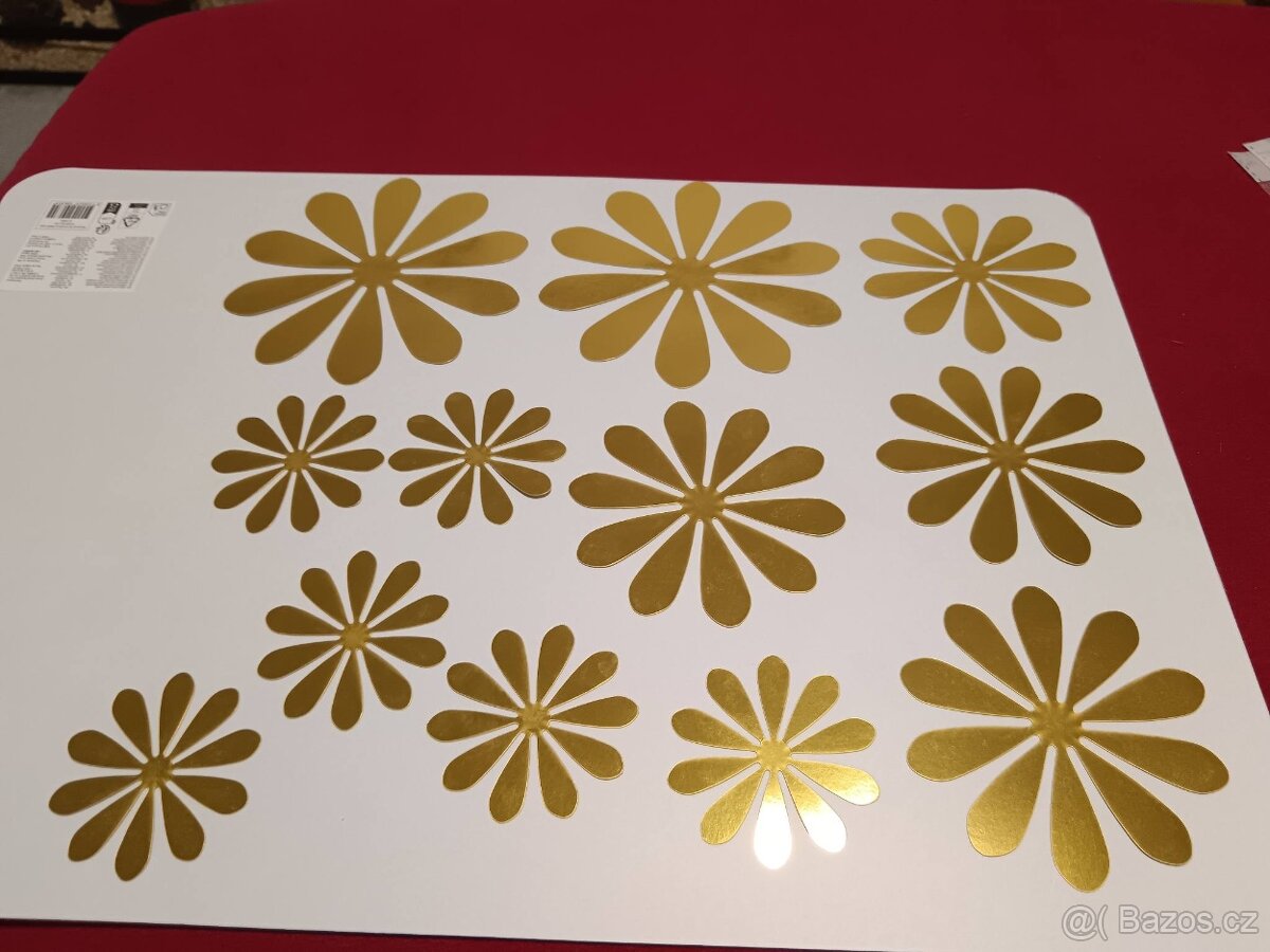 Sada interiérových květinek - zlatá - 3