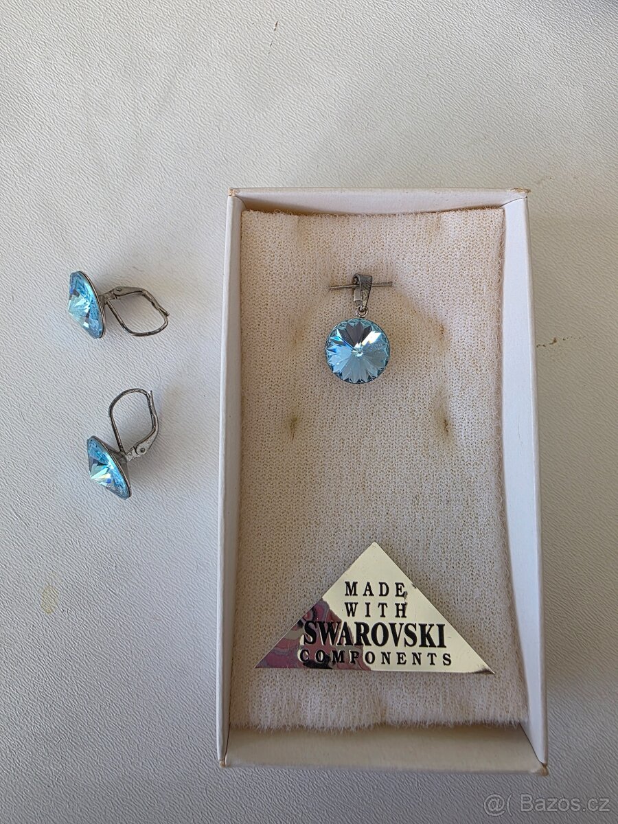 Stříbrné náušnice + přívěsek - 3