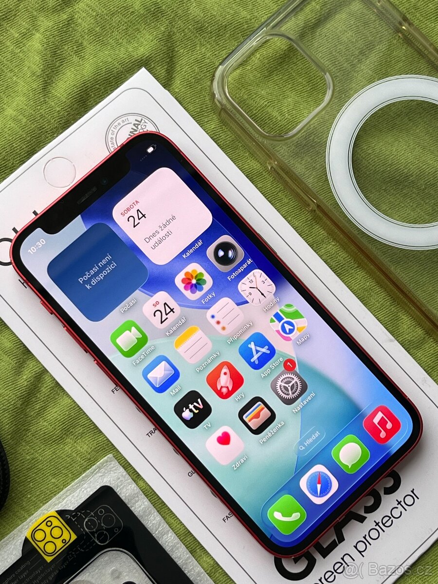 🍏 Apple Iphone 12 Mini 64GB RED 🍎 100% baterie 🔋 - 3