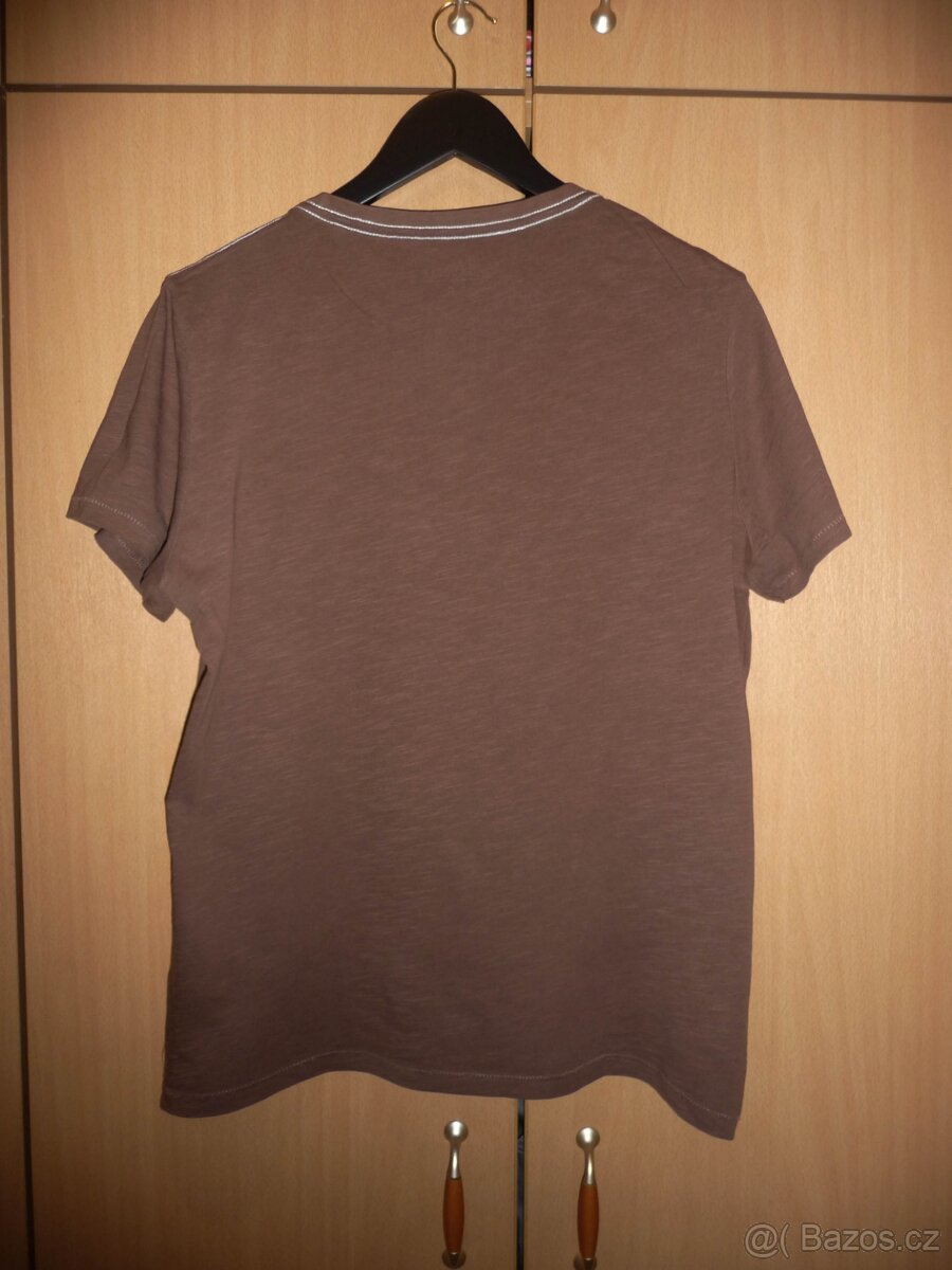 Hnědé pánské triko Jean Pascale vel.S - 3