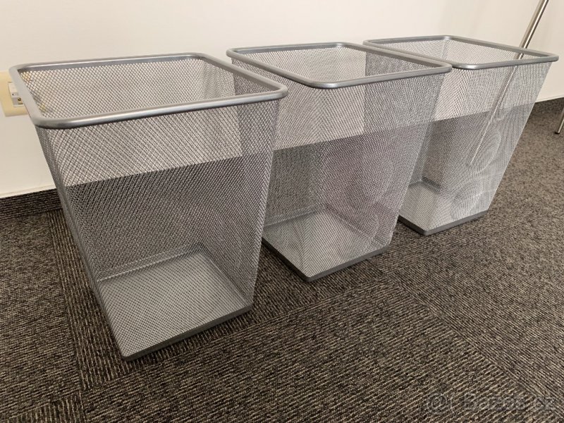 2x kancelářský kovový koš IKEA - 3