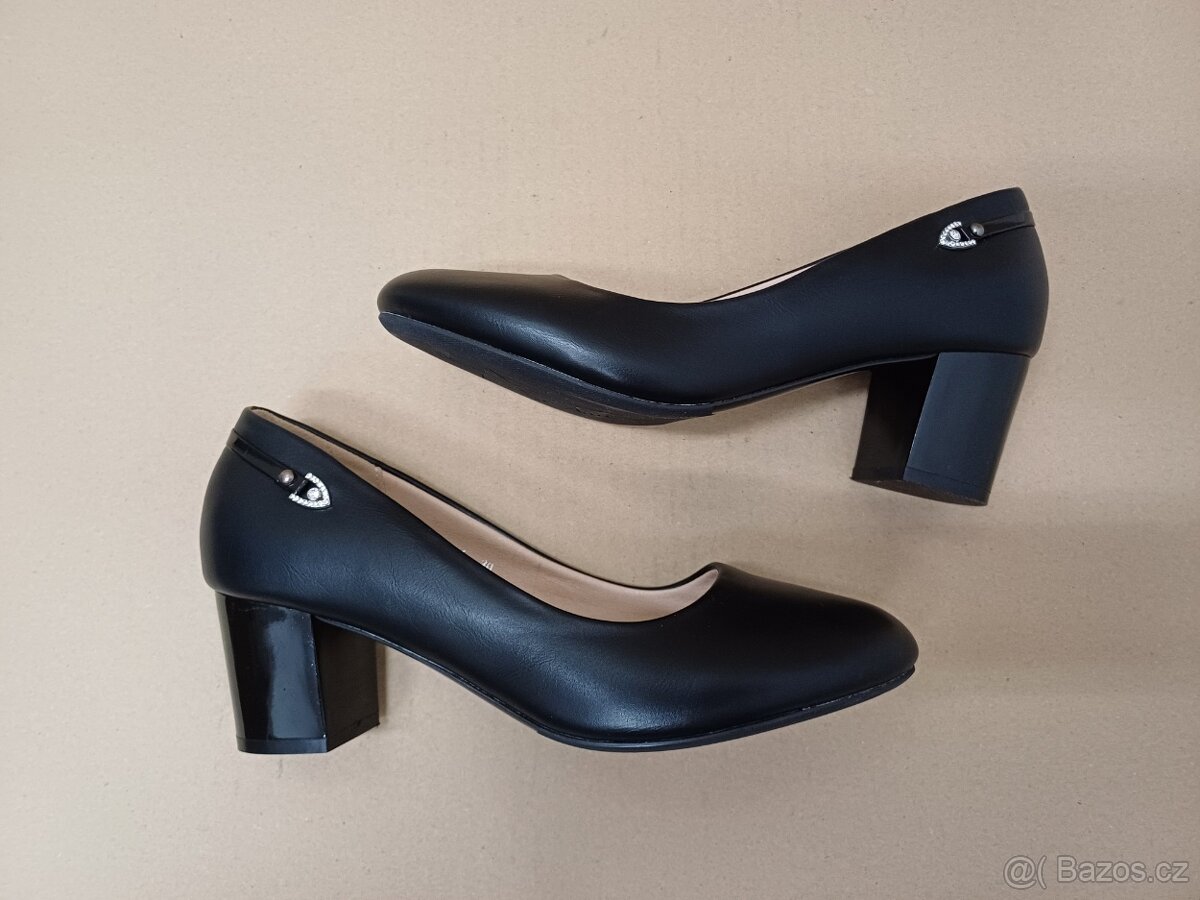 Černé lodičky vel.39 - 3