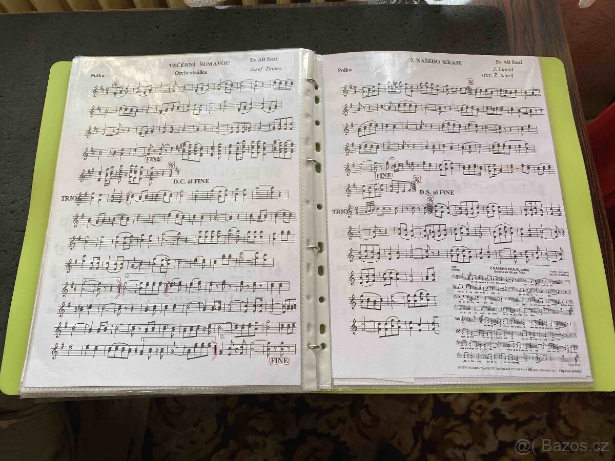 Noty pro dva nástroje stejného ldění - 3