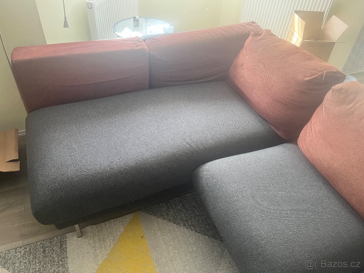 Rohová sedací souprava IKEA + potah navíc - 3