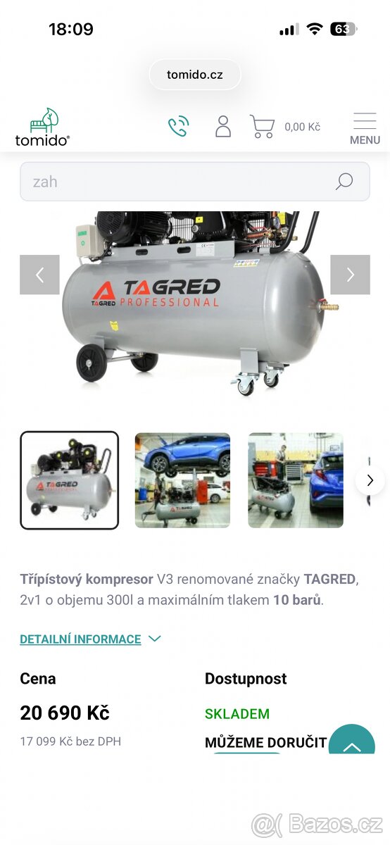 Kompresor Tagred 300l - 3