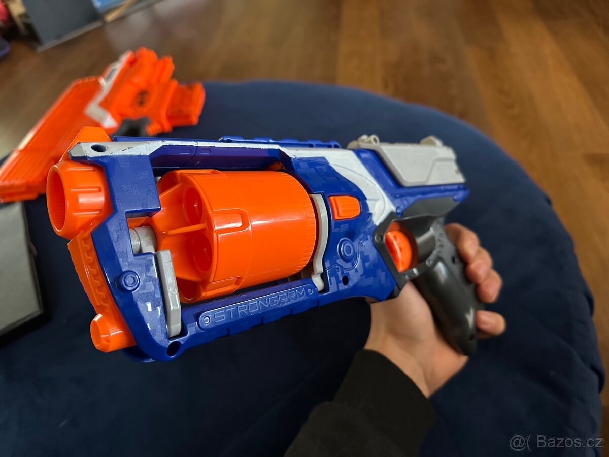 NERF N‑STRIKE ELITE STRONGARM — lehce použitá, plně funkční - 3