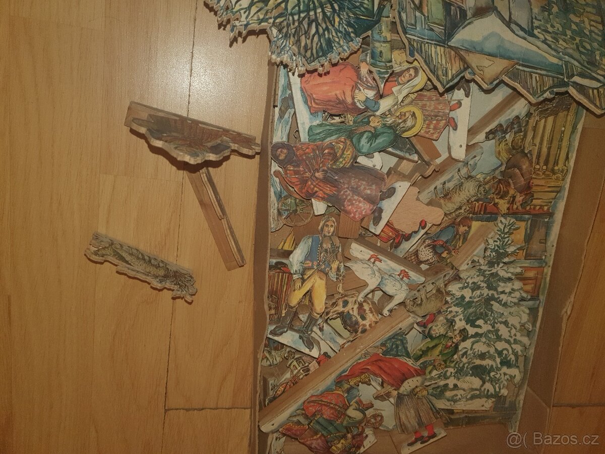 Prodám starý betlém vyřezávaný betlém - 3