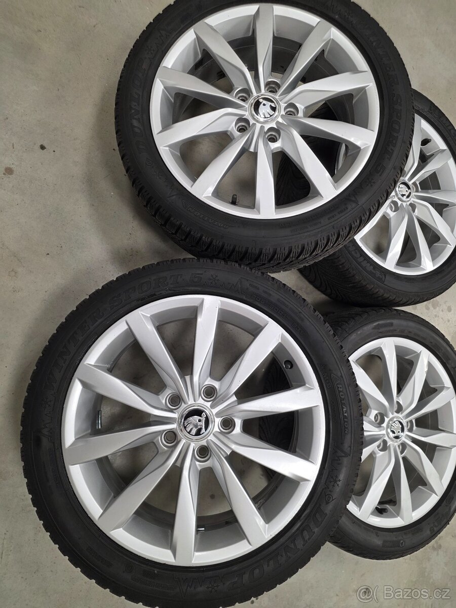 Zimni alu kola octavia 3 kola 205/50 r17 - 3