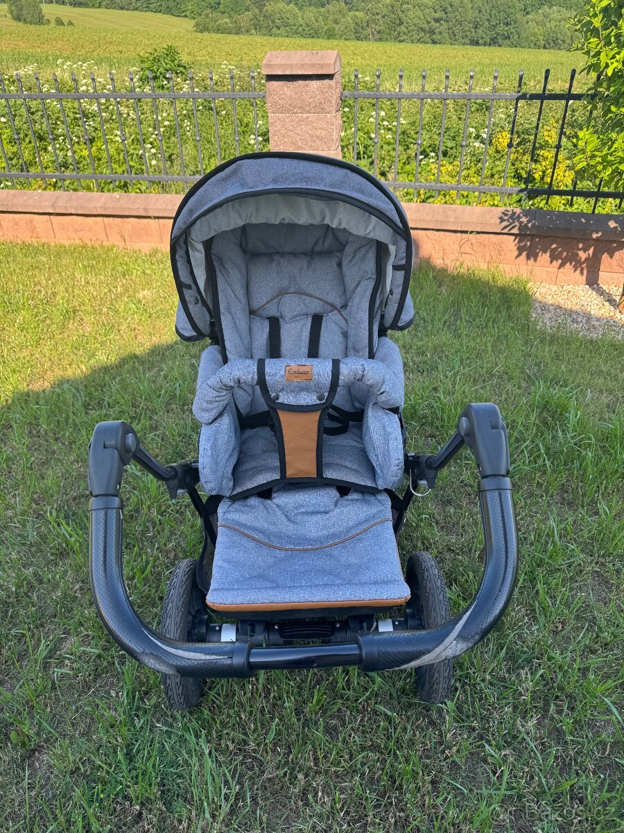 Emmaljunga kočárek set -šedo-hnědá - 3