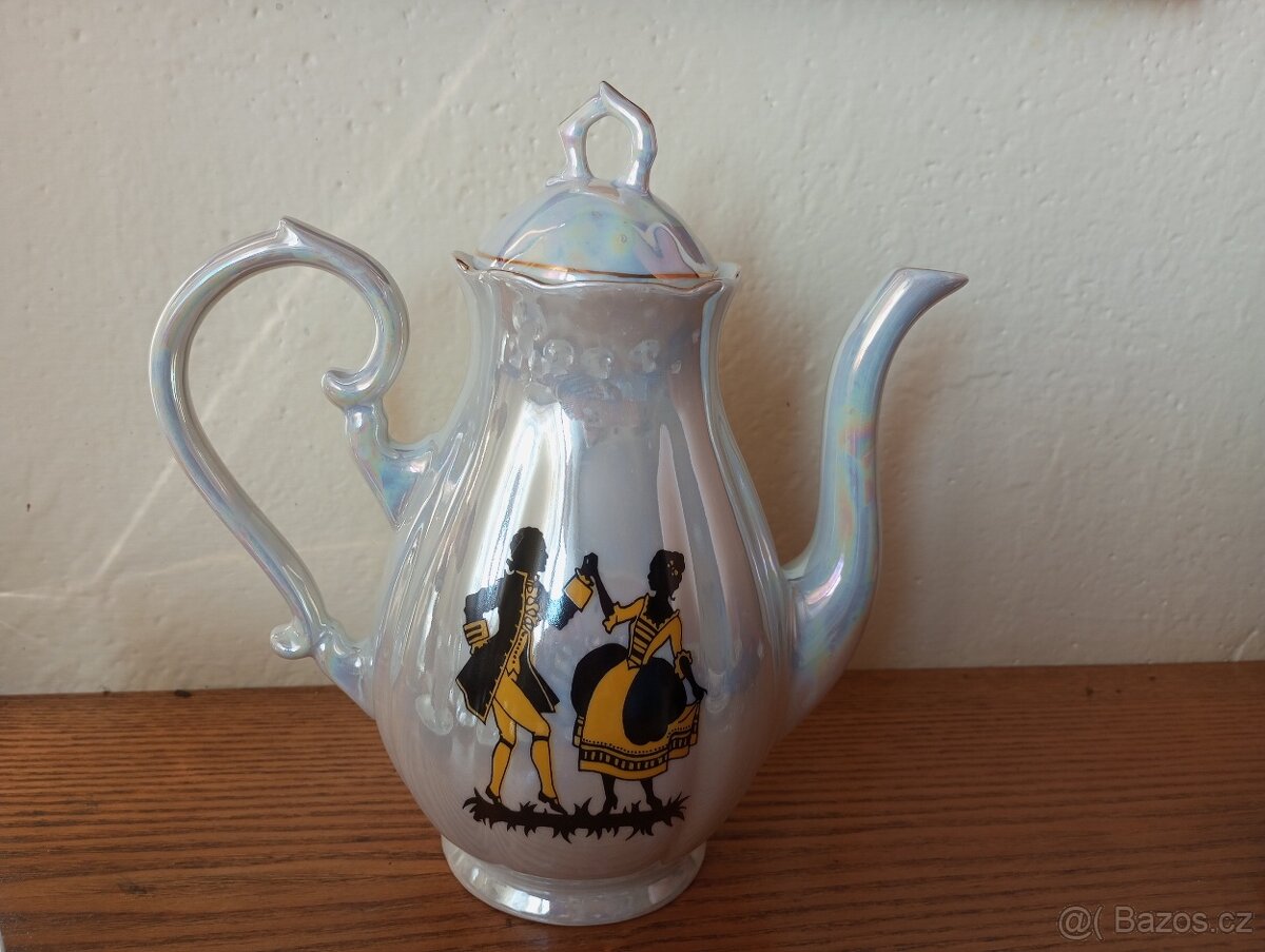 Perleťový porcelánový servis - 3