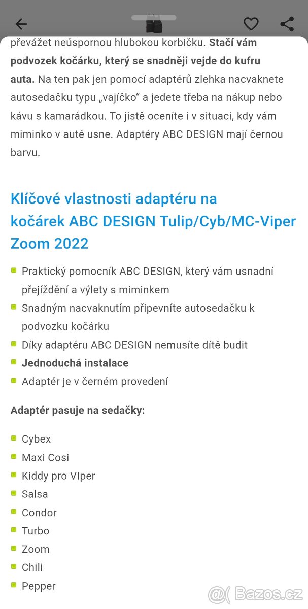 Adaptéry na vajíčko ke kočárku ABC Design - 3