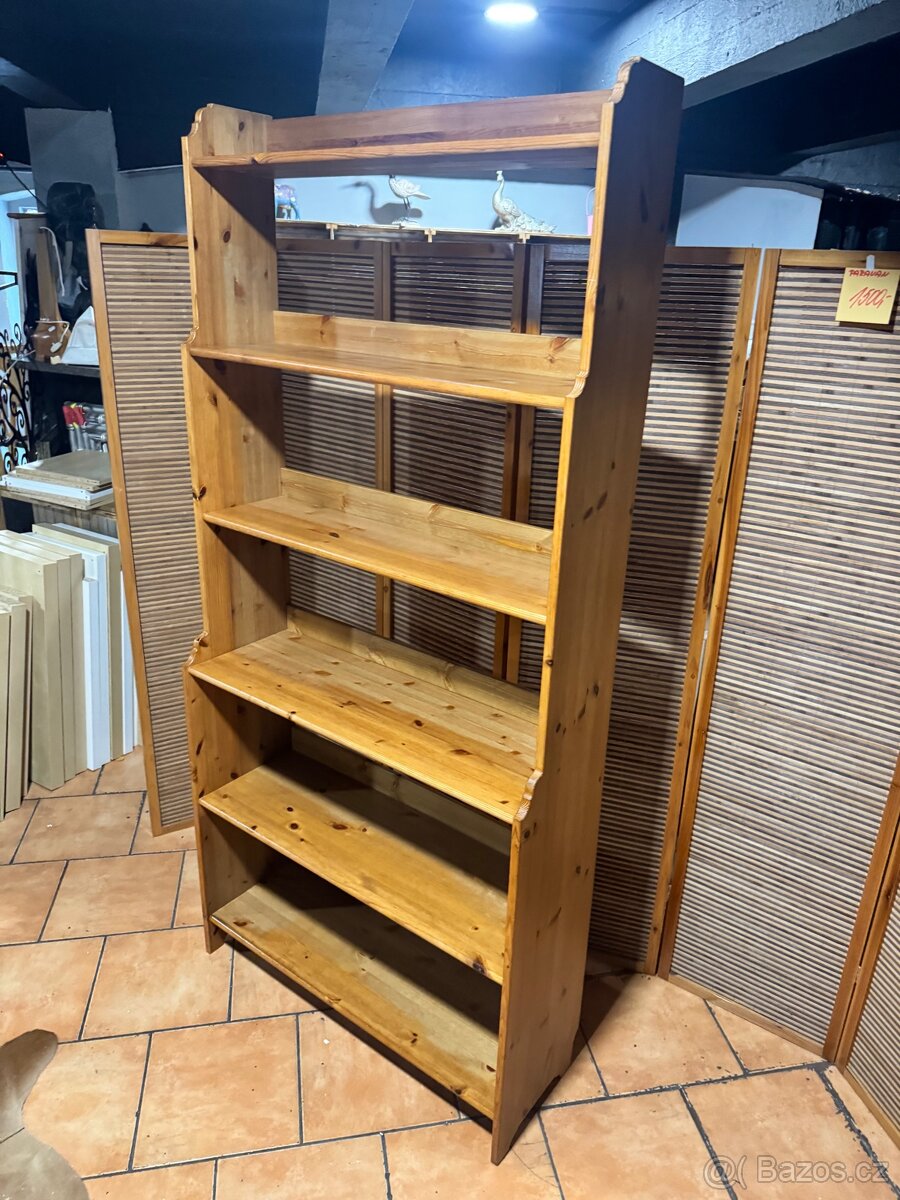 Dřevěná knihovna-regál IKEA Leksvik - 3
