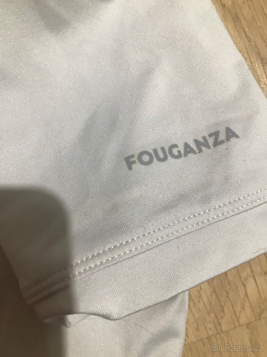 Dívčí bílé jezdecké tričko Fouganza, vel.10-11 let - 3