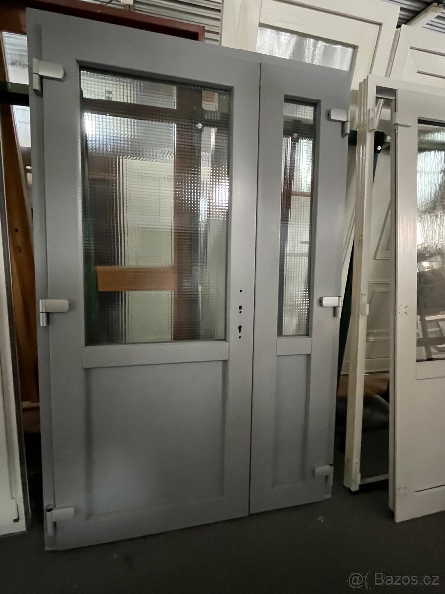 DVOUKŘÍDLÉ PLASTOVÉ DVEŘE SCHUCO SV.ANTHRAZIT 140x218-PLZEŇ - 3