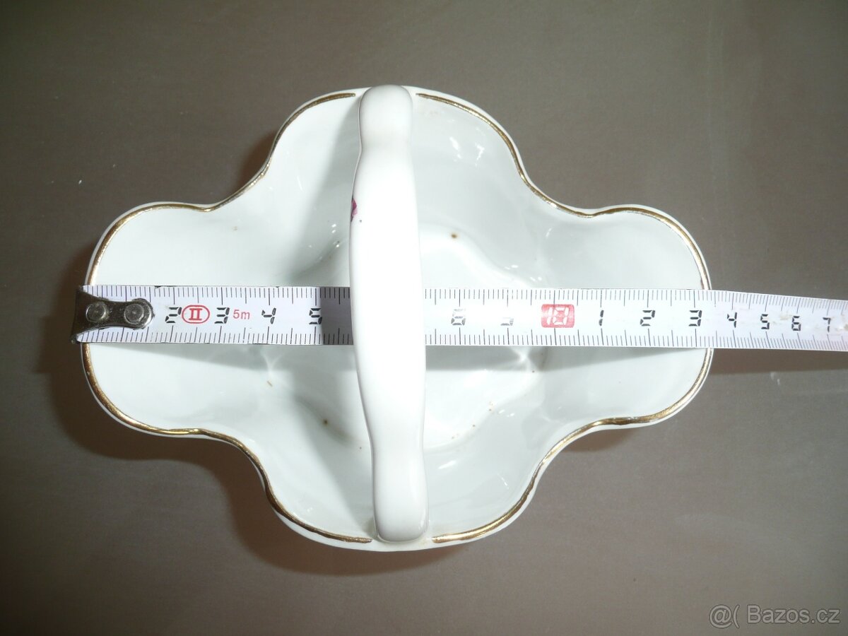 Porcelánový košíček zn. PM-Moschendorf, Bavaria - 3