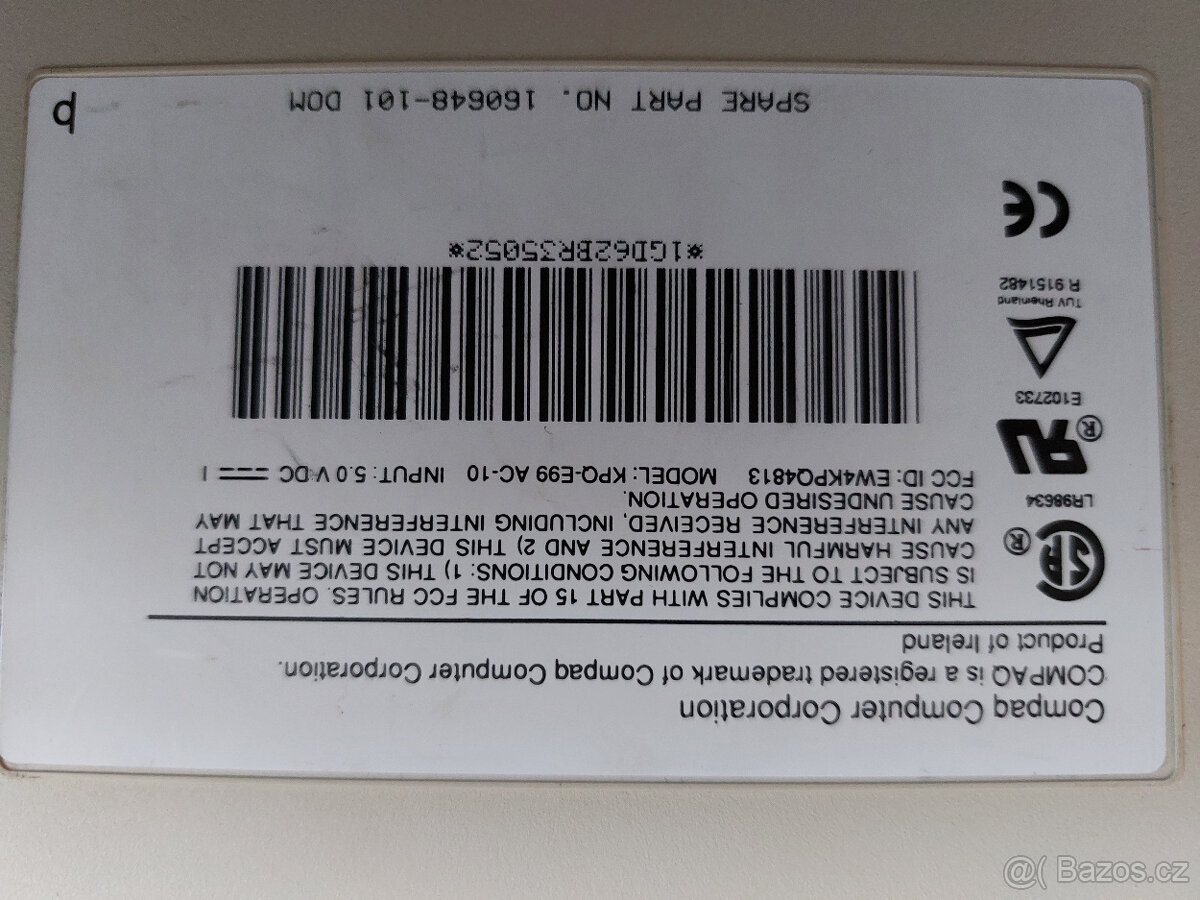 Klavesnice Compaq CZ, investice - 3