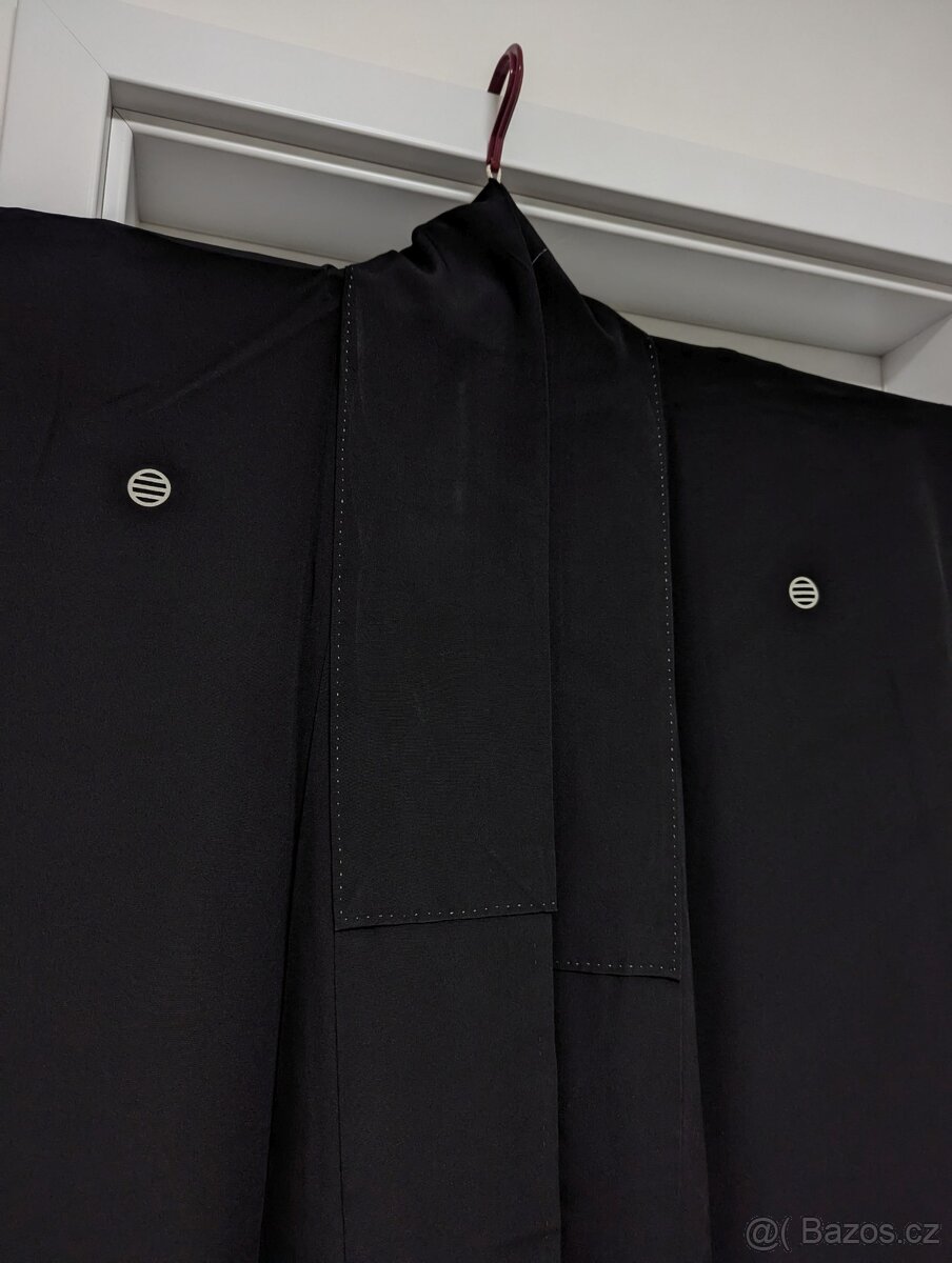 Černé dámské kimono Tomesode - 3