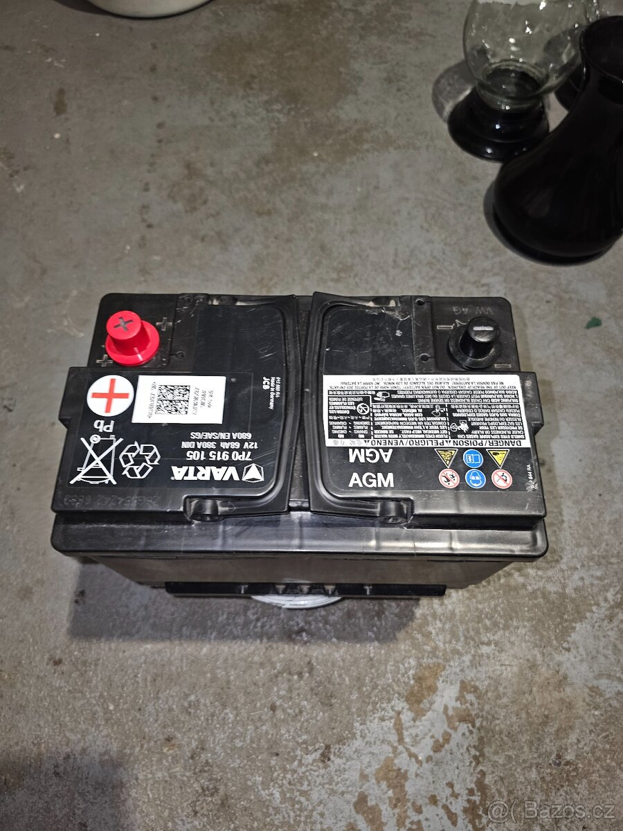 Autobaterie Varta STOP/START AGM 12V 68Ah 380A - 3