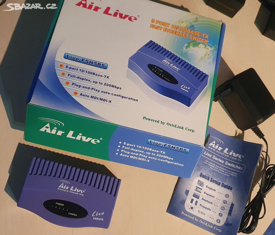 LAN switch Ethernet hub AirLive Ovislink - 3