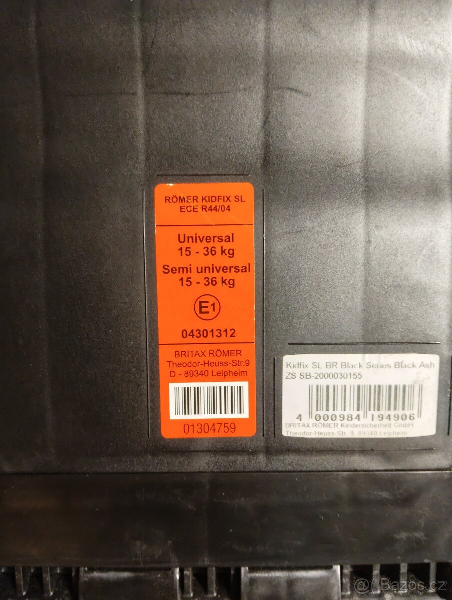 Autosedačka Römer 15-36kg - 3