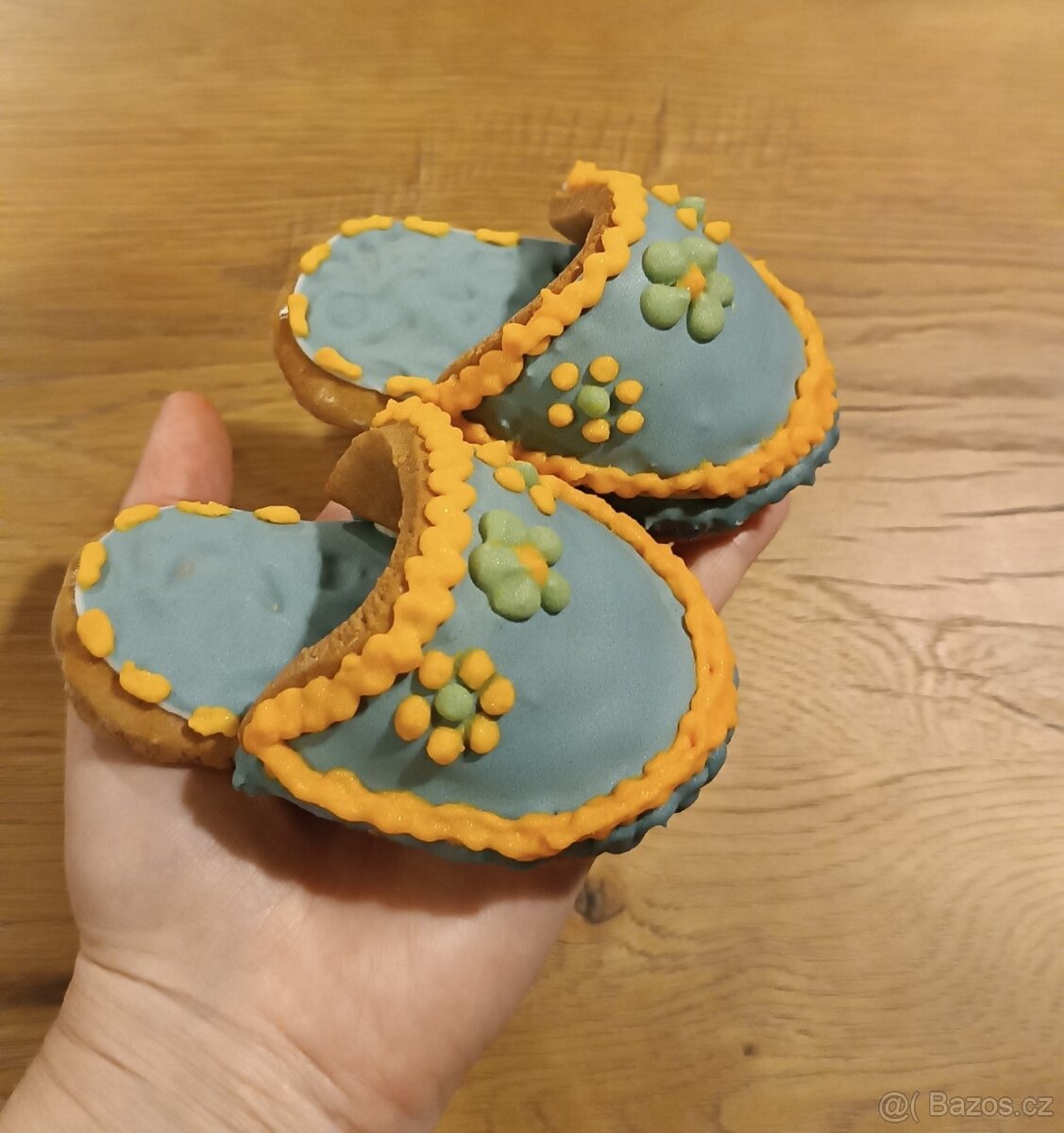 Valašské pantoflíčky z perníku - dekorace - 3