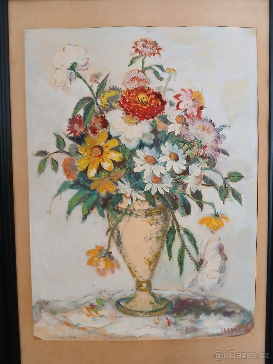 Obraz - Květiny ve vaze - Olejomalba - 3