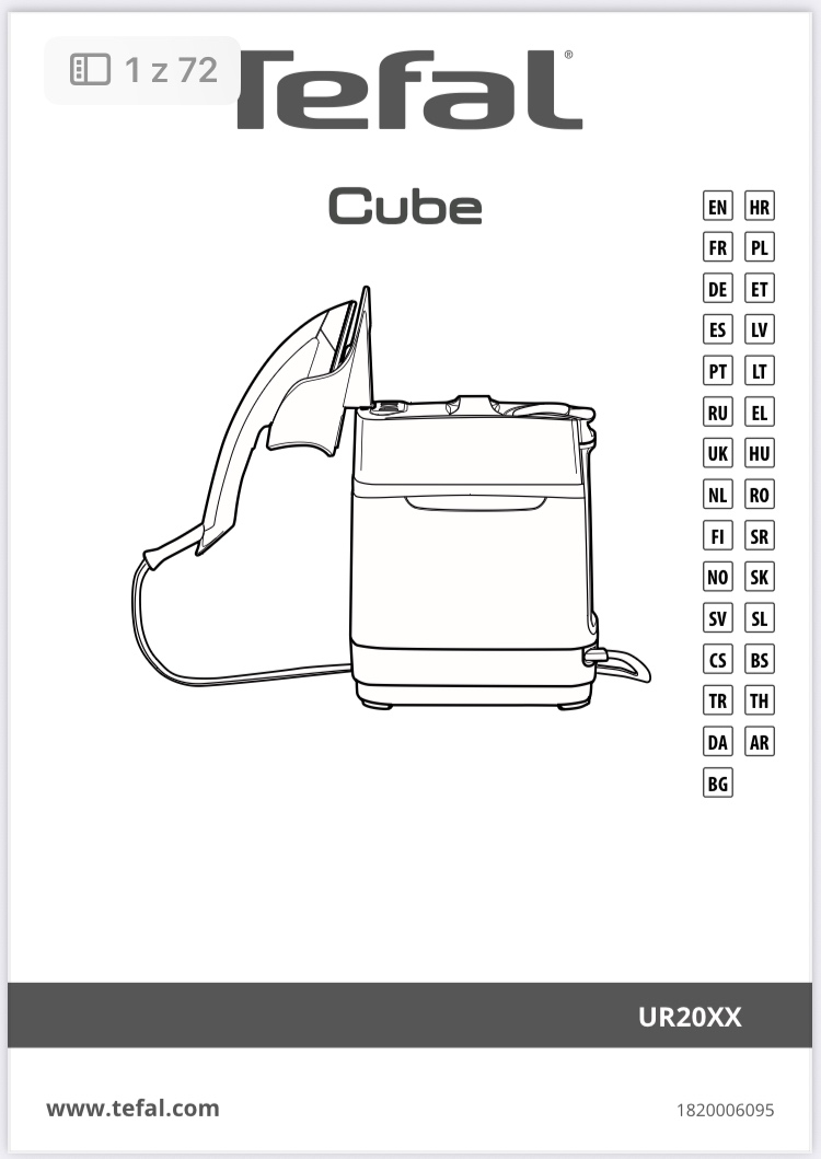 Napařovač oděvů Tefal Cube UR20XX - 3