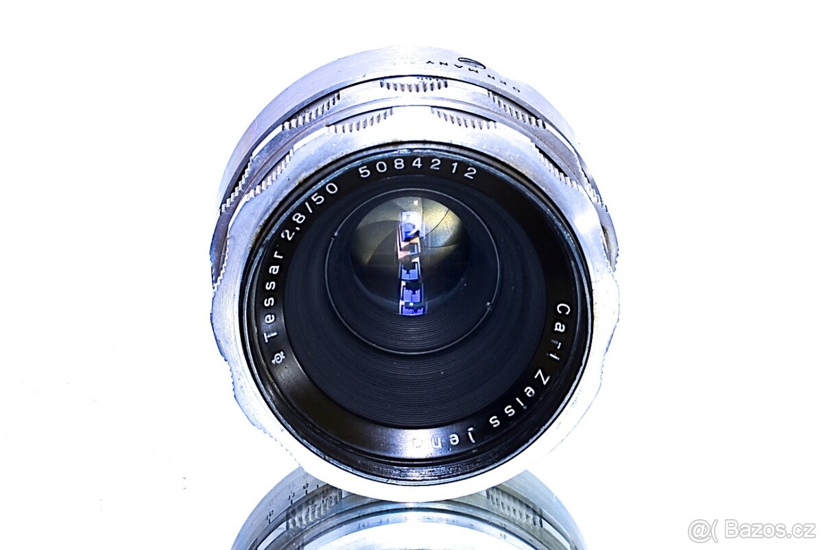 Carl Zeiss Tessar CHROME 2,8/50 M42 TOP STAV - 3