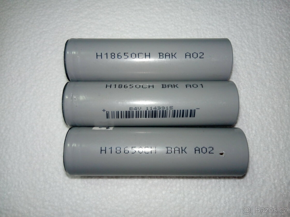 Akumulátory li-ion 18650 - BAK H18650CH 2600mAh (5A) - 3