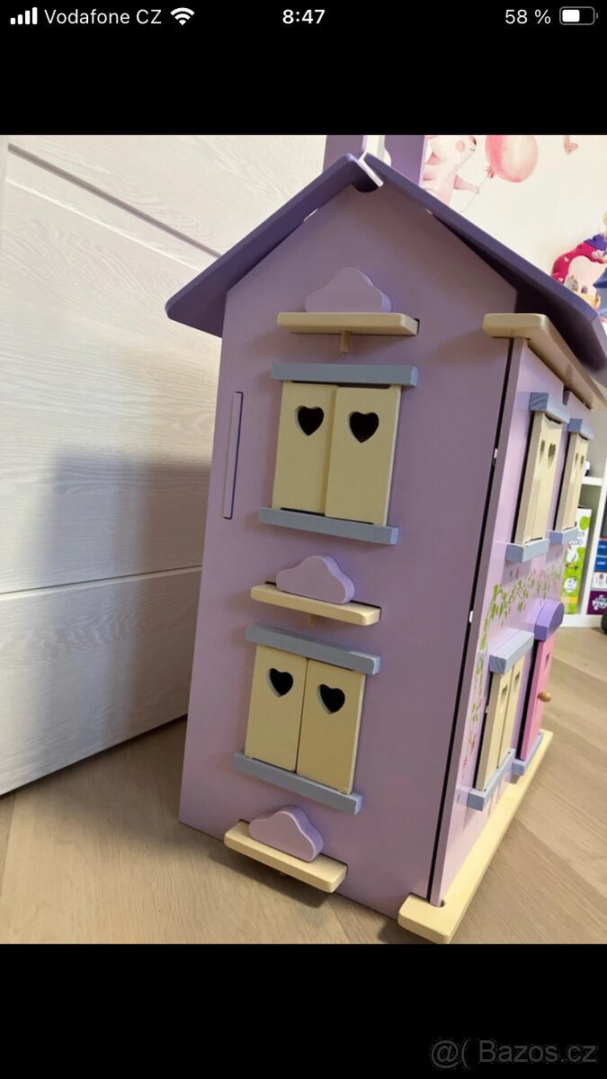 Dreveny domecek pro panenky- - 3