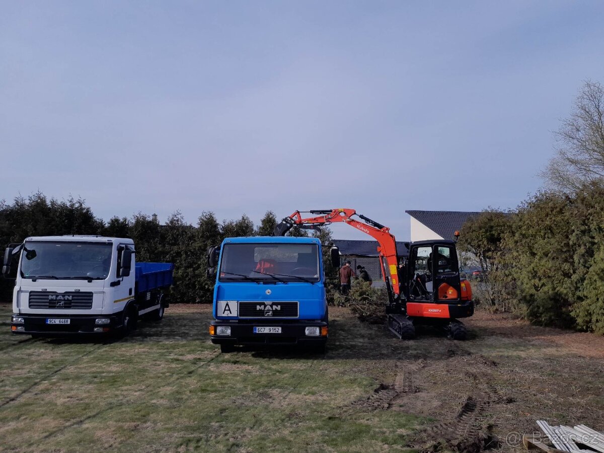 Práce Traktorbagrem - 3