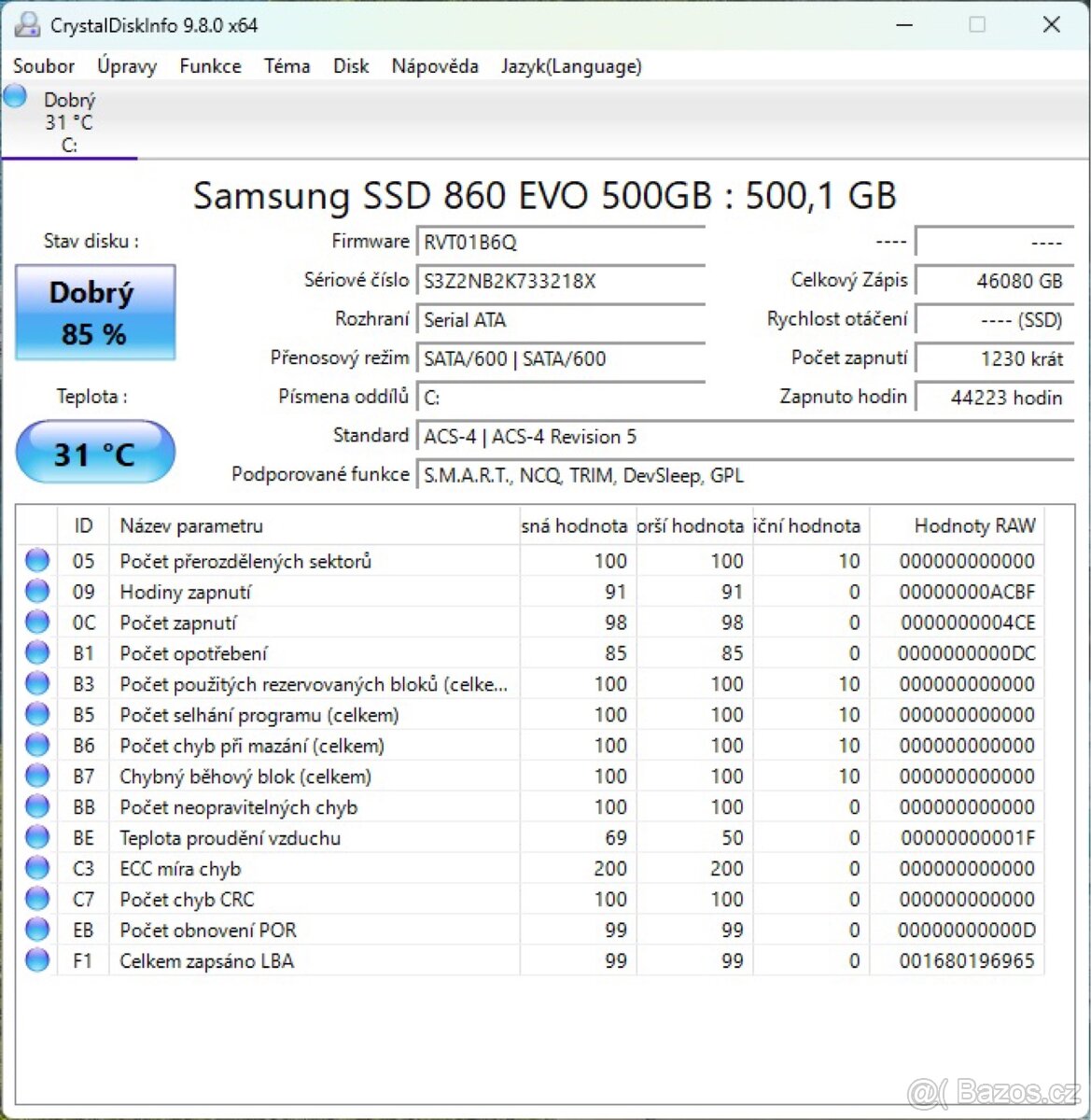 SSD Samsung 500 GB 860 Evo - 3