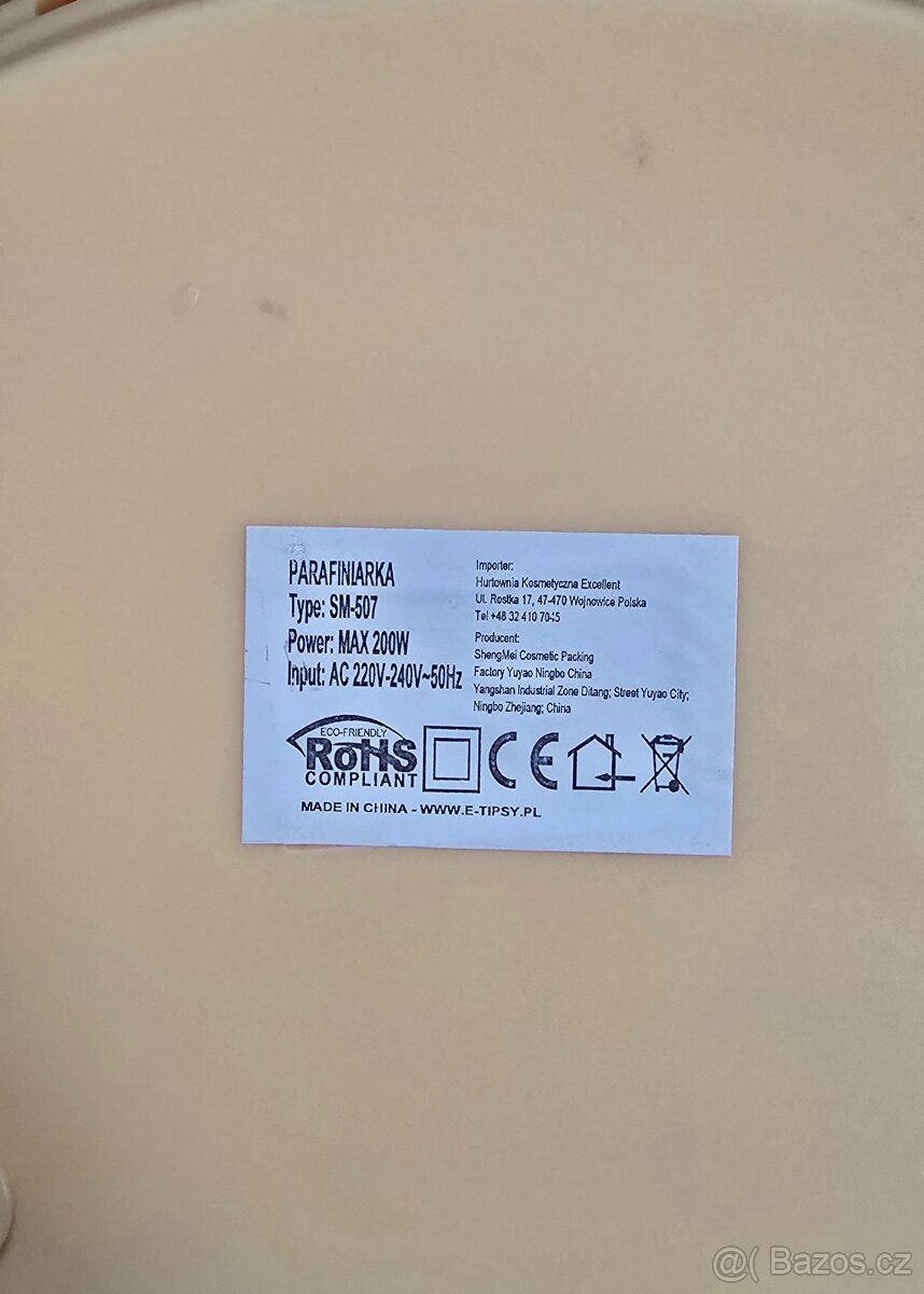 Parafínova vanička - 3