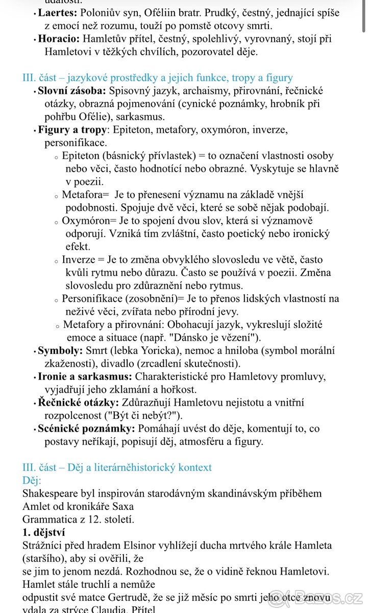 ✨ Maturitní rozbory z českého jazyka ✨ - 3