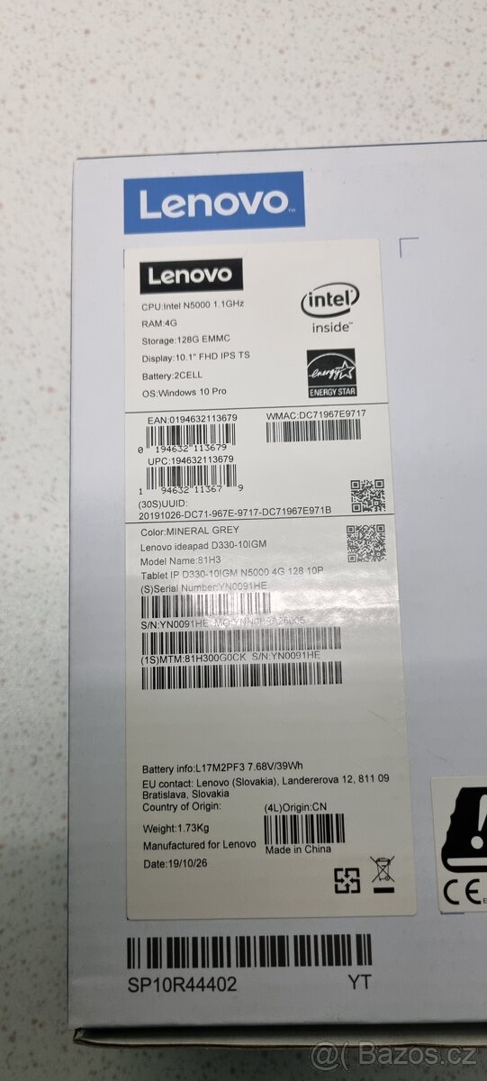 Lenovo ideapad d330-10IGM v TOP stavu - 3