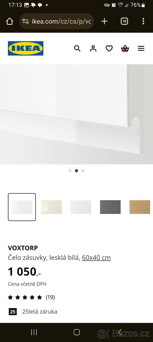 Nove čelo Voxtorp 60x40 cm Ikea Metod, 3 kusy - 3