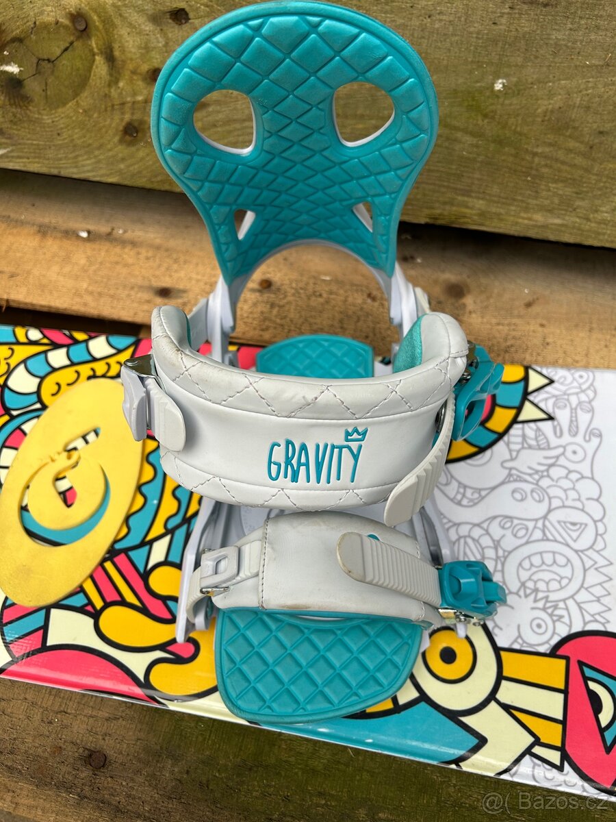 Dívčí, dámský snowboard komplet GRAVITY 140 cm - 3