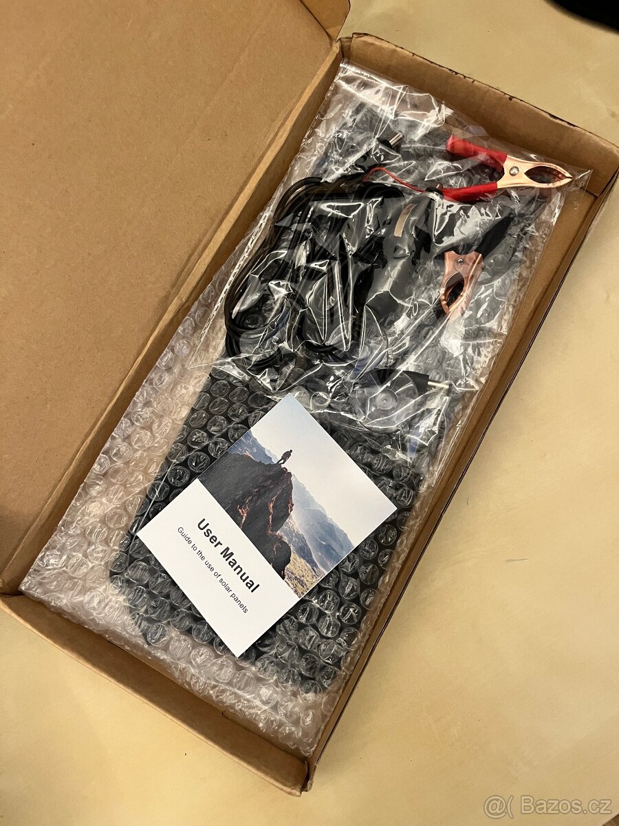 solární nabíječka autobaterie, udržovač autobaterie - nové - 3