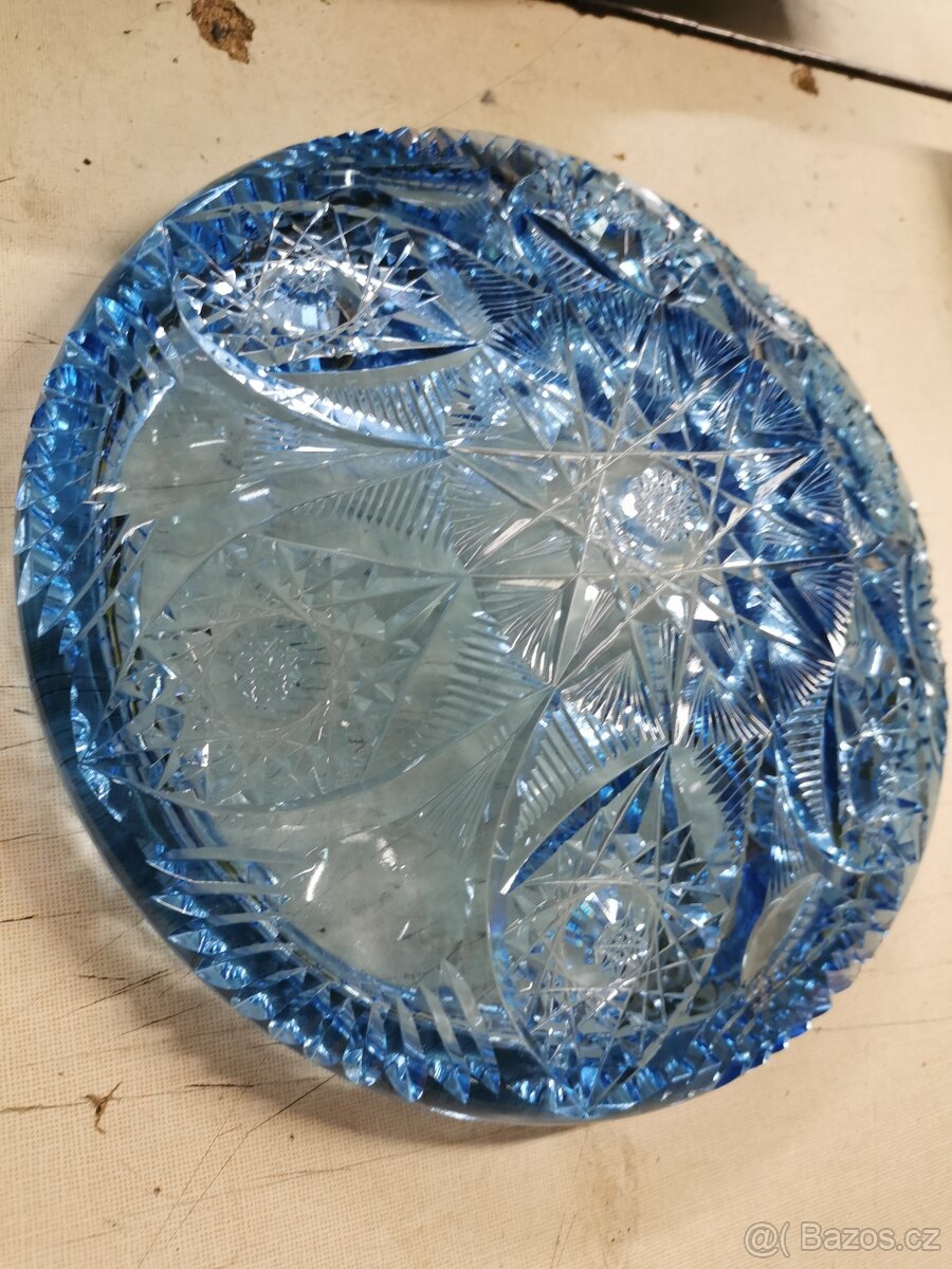 Retro broušená mísa. - 3