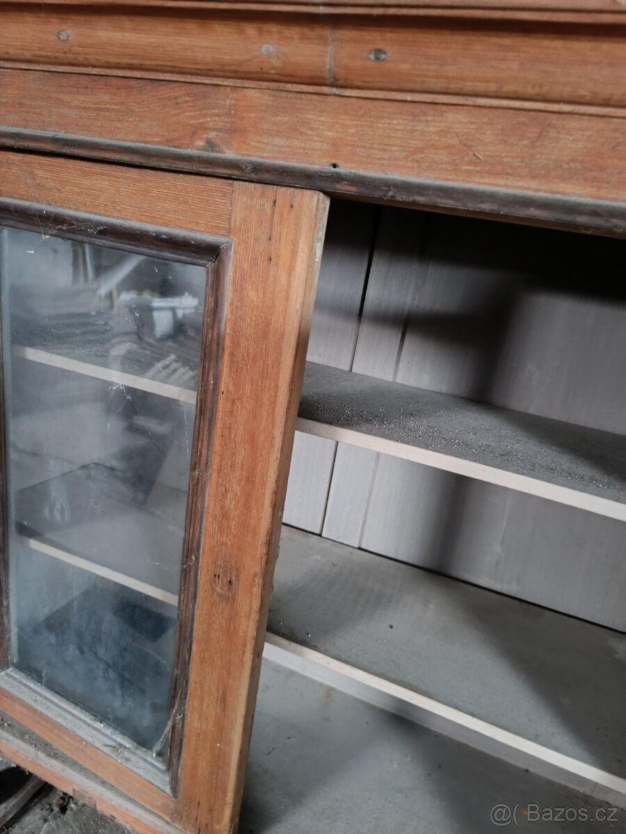 Kredenc vrchní díl , starožitný - 3