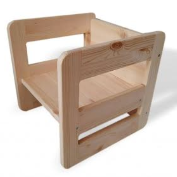 Montessori polohovatelná židlička 3v1 + stolek + ZÁRUKA - 3