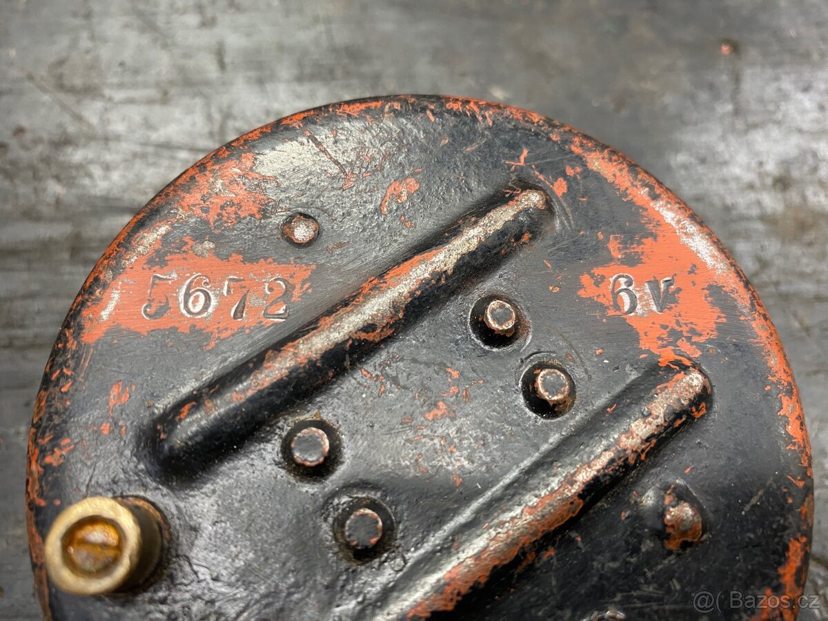 Klakson Riemann předválečný, vzácný - Mercedes Benz aj. - 3