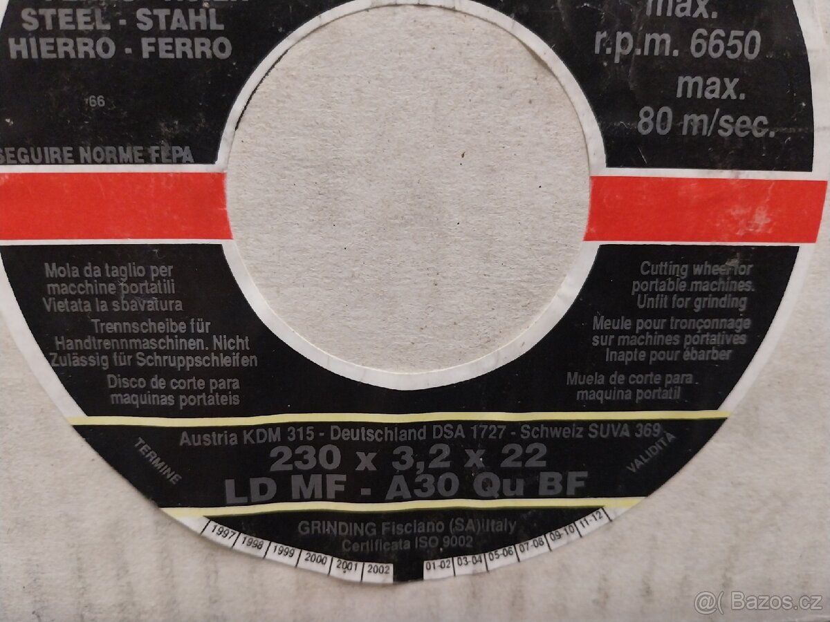 GRINDING řezné a brusné kotouče na kov. - 3