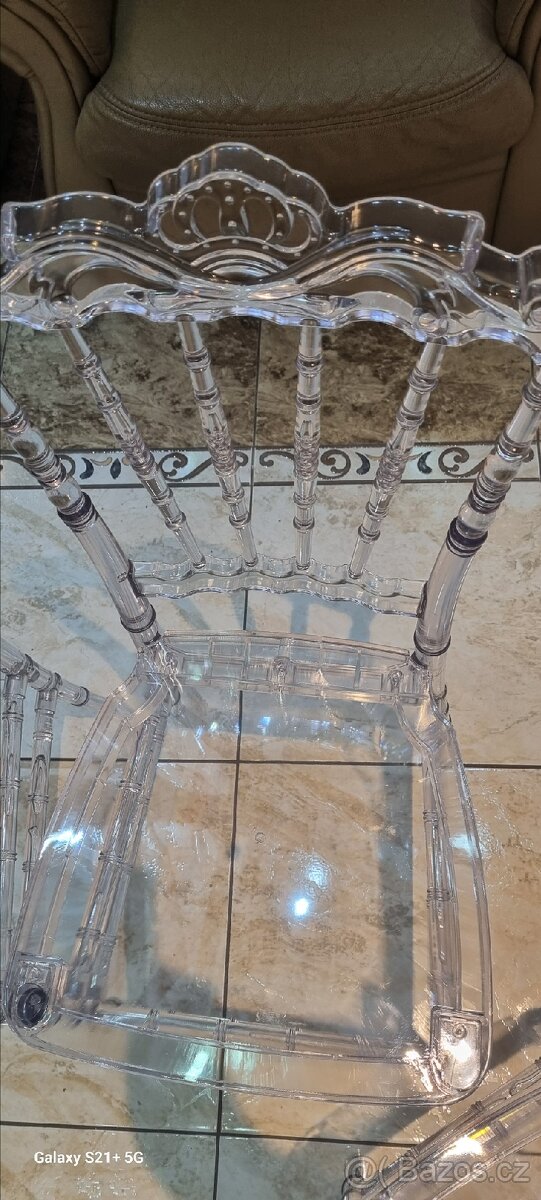 Prodám nové průhledné židle - 3