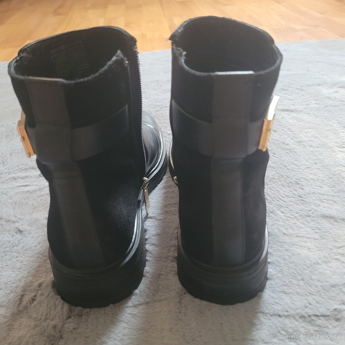 Dámské kožené nízké kozačky Tommy Hilfiger - 3