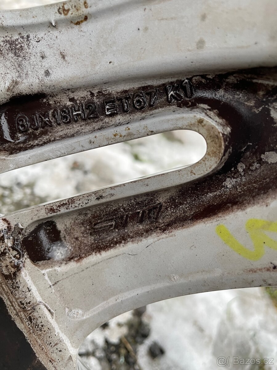 Mercedes R 5x112, 8Jx18, zimní pneu Michelin 255/60-18 - 3