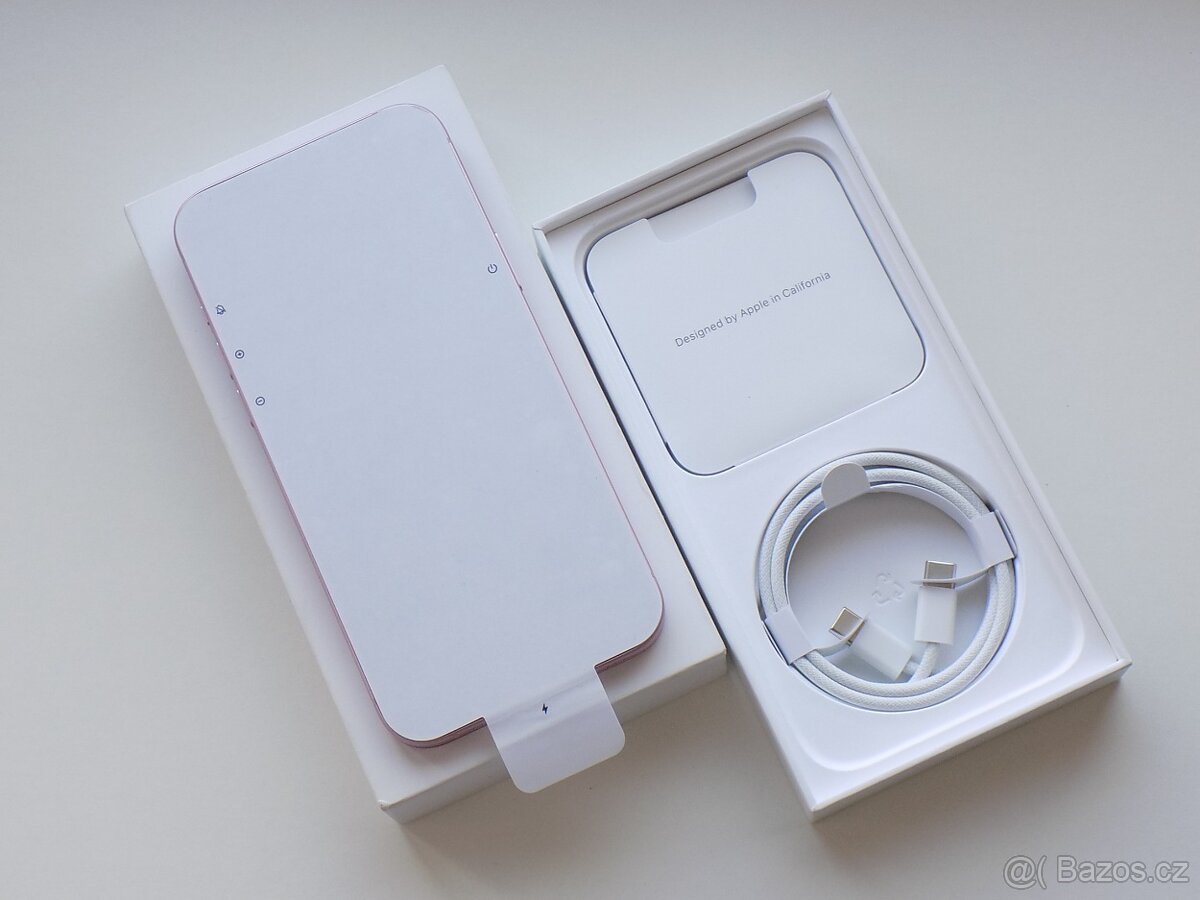 Apple iPhone 15 Plus 128GB Růžový - ZÁRUKA - 100% BATERIE - 3