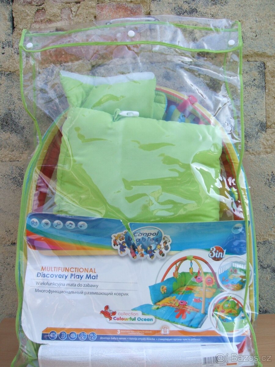 Canpol Colorfull Ocean-multifunkční hrací deka s hrazdičkou - 3